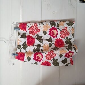 Casual Corner Floral Skirt Back Zipper Size 8